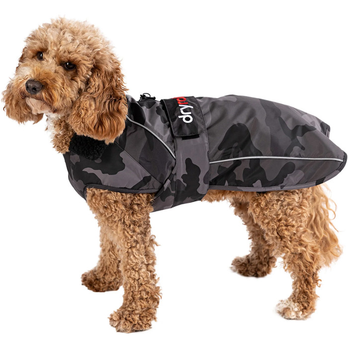 2024 Dryrobe Dog Coat V3 DRV3 - Black / Camo